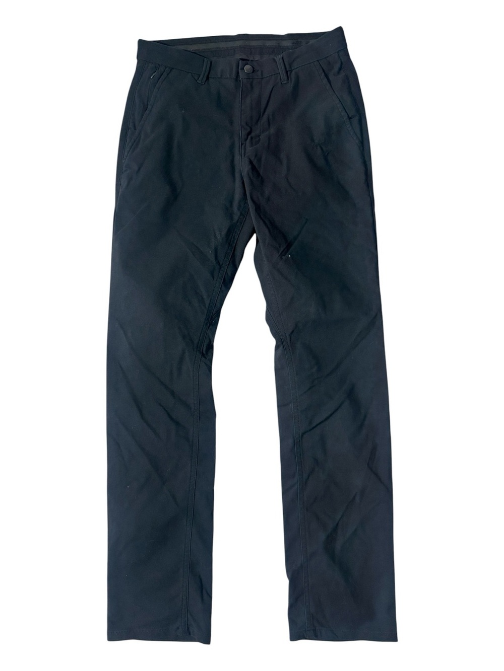 DU/ER mens 30x32 slim fit black cotton nylon blend chino pants